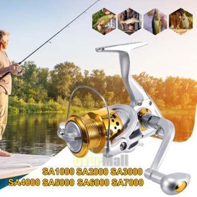 High Speed Large Spinning Fishing Reel Saltwater Sea Fishing Reels Fit SA7000