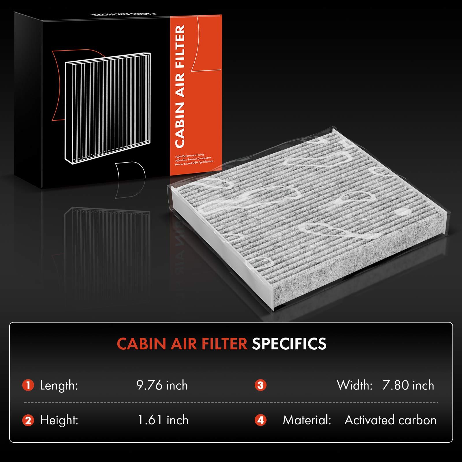 2x Engine & Cabin Air Filter with Activated Carbon for BMW F23 F30 F32