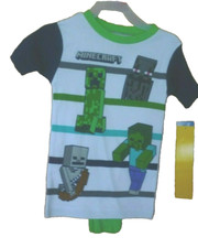 Boy's size 4 Minecraft Pajamas 2 piece set Shirt Pants New