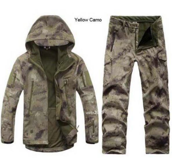 Camuflaje Caza Ropa Táctica Militar Polar Chaqueta Uniforme Pantalones Trajes