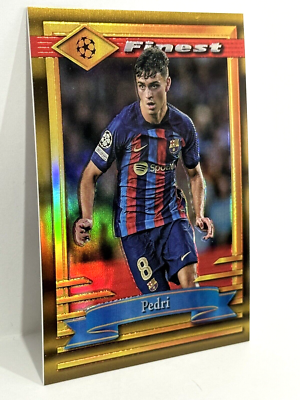 【ゴールデンウィーク価格】FC バルセロナ No.8 Pedri 2022-23 Topps Finest Flashback UCC FC Barcelona Pedri Gold
