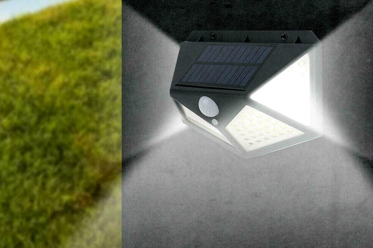 Faretto Solare LED Con Sensore Di Movimento - 2 Pezzi, Luce Da Esterno 36 LED 5630, 3 Modalità, Impermeabile, Per Giardino E Parete - 5