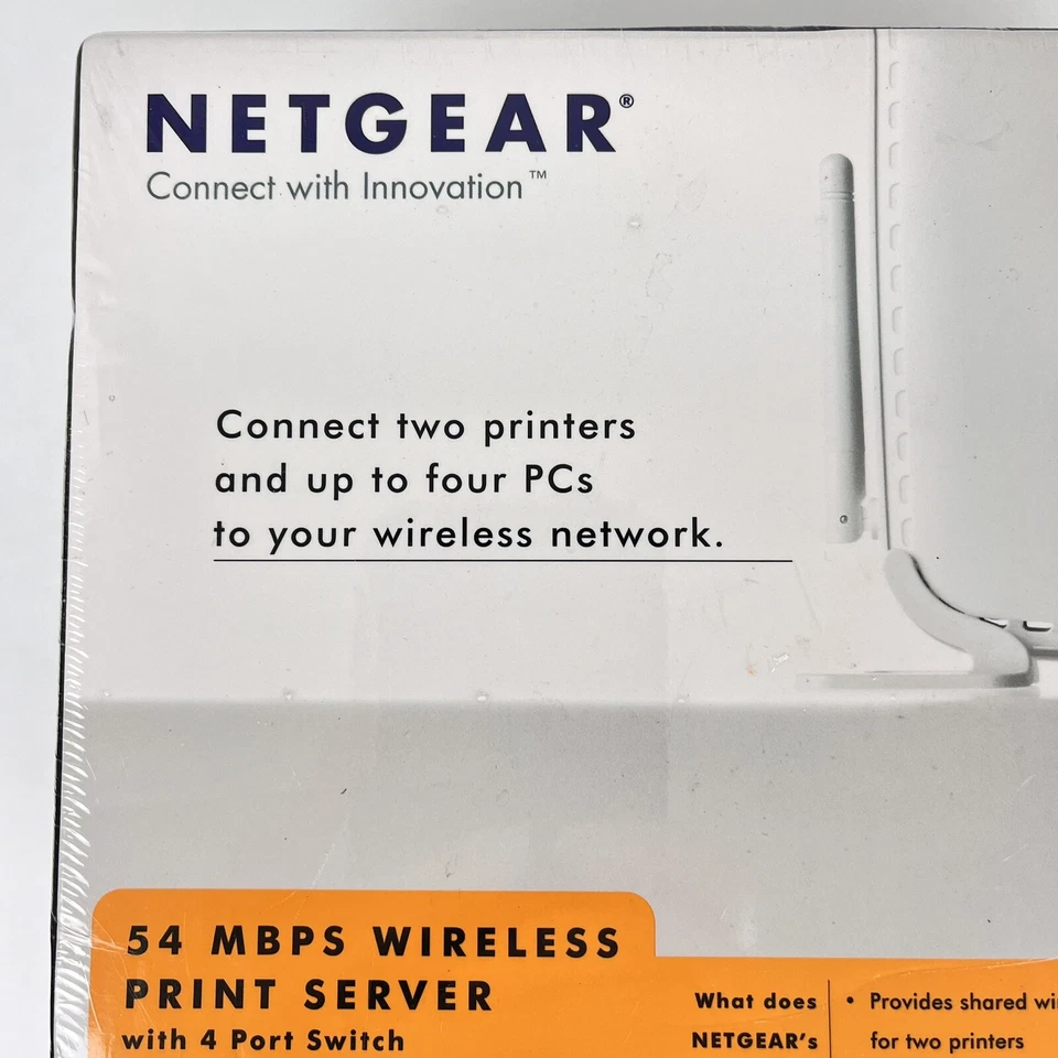 Netgear WGPS606 54 MBPS Wireless Print Server with 4 Port Switch New - Image 2 of 4