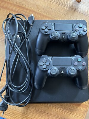 Sony PlayStation 4 Slim 500GB Spielekonsole - Jet Black