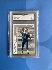Russell Wilson rc card score #372 graded 9 mnt mvp season