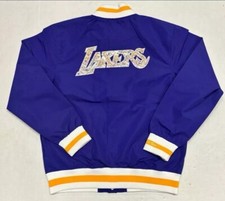 Los Angeles Lakers Mitchell  Ness Hardwood Classic 50th Anni Warm Up Size Large