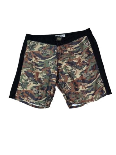 MMA Elite Camo Shorts Mens 44 (2XL) Camouflage Y2K UFC Boxing Wrestling - Picture 1 of 6