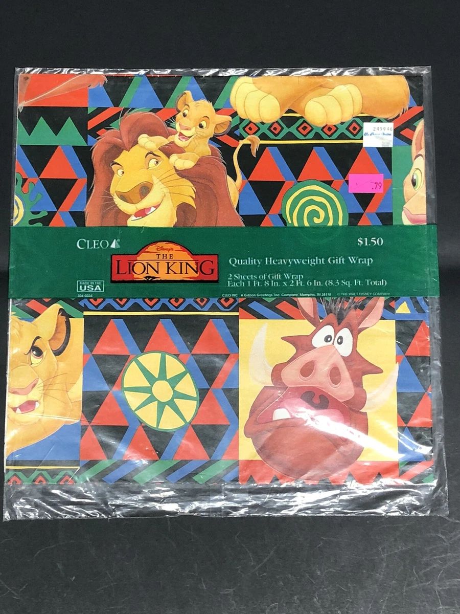 Lion king on sale wrapping paper
