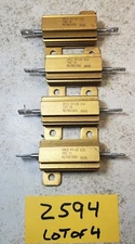 Lot of (4) Dale RH-25 15 Ohm 20W 1% Aluminum Power Resistor - New!