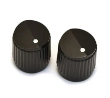 PK-3255-023 (2) Black Bevel Top Knobs for Guitar or Bass Steinberger Style