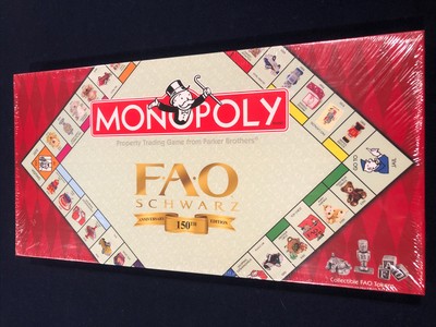 *NEW SEALED!* Monopoly FAO Schwarz 150th Anniversary Edition Board Game