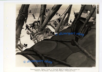 GULLIVER'S TRAVELS - ORIGINAL 1939 KEY Theatre Still LOBBY CARD - MAX FLEISCHER