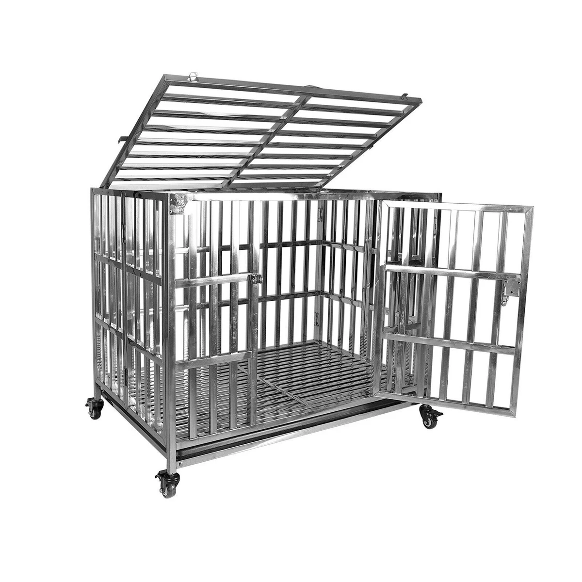 Stainless Steel Cage In Dog Cages & Crates for sale - eBay