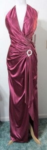 JOLI-PROM-12-Dress-Pageant-Magenta-Formal-Evening-Gown-BEADED-Halter-NWT
