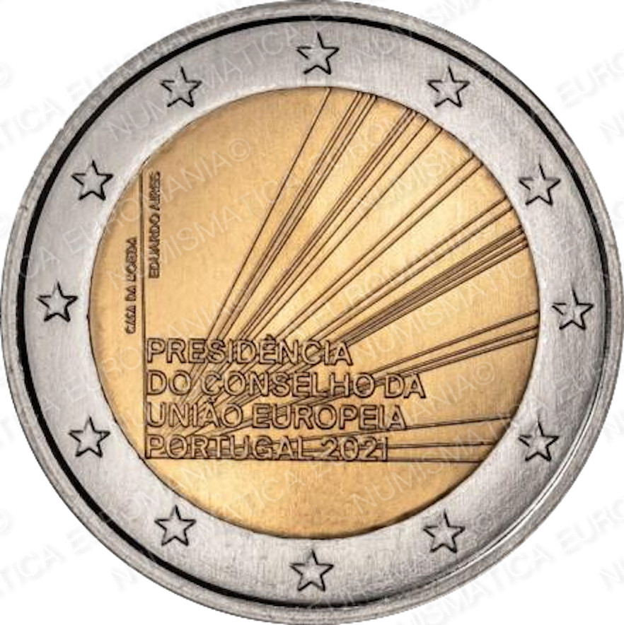 2 € EURO COMMÉMORATIF - PORTUGAL 2021 - PRÉSIDENCE UE - FDC