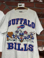 Rare 1992 Warner Bros. NFL Buffalo Bills Looney Tunes Classic t shirt Reprint