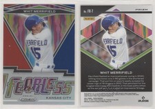 2021 Panini Prizm Fearless Red White & Blue Prizm Whit Merrifield #FR-7