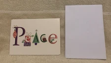 5 Pc Paper Magic PEACE Christmas Cards & Envelopes 6x4 - NEW
