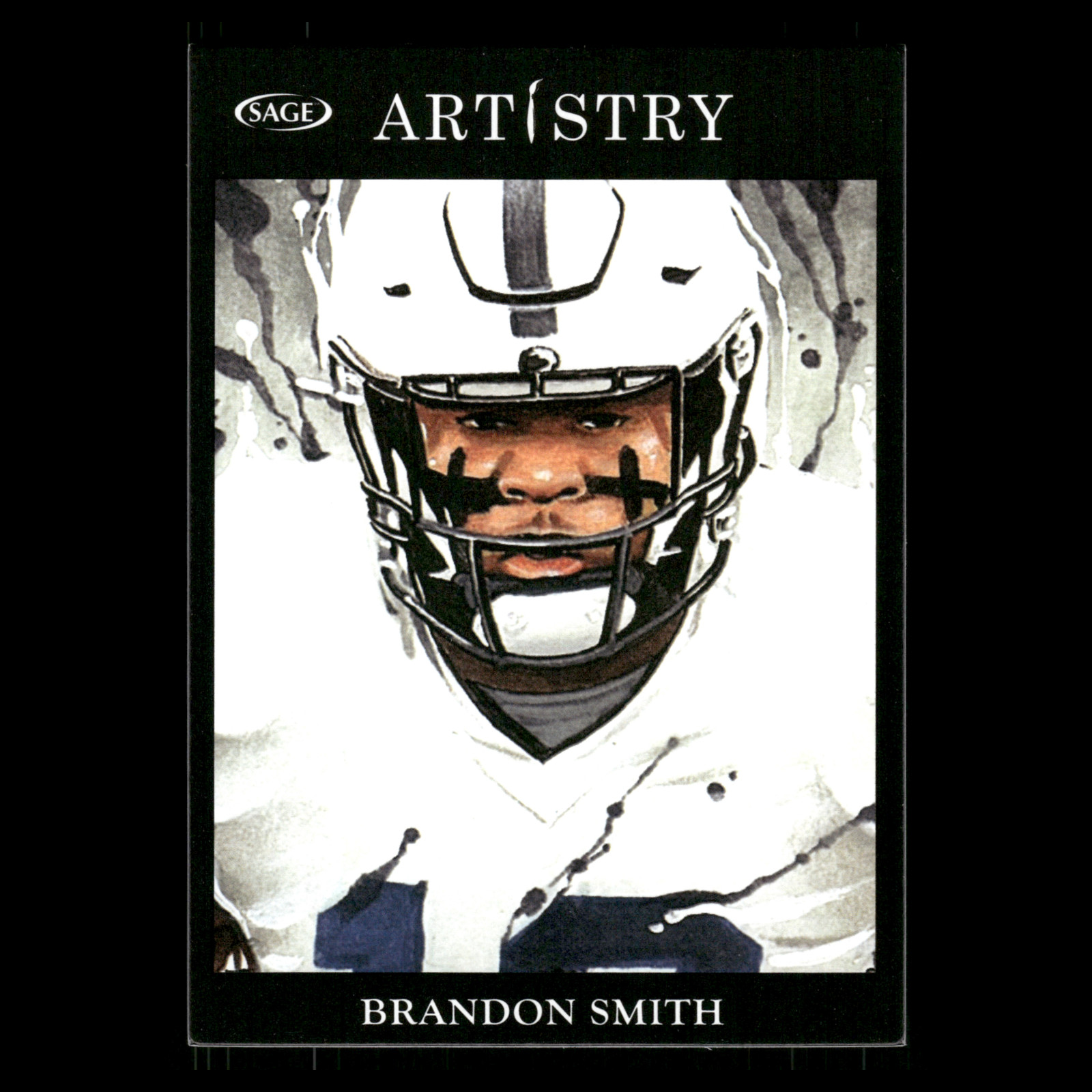Brandon Smith #95 2022 SAGE Artistry Black Penn State Nittany Lions Football NFL