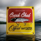 Vintage Creek Chub Bait Co Porcelain Sign Bait Fishing Lures Bass Jinx 10"×10"