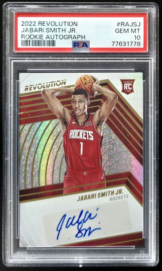 2022 Panini Revolution Jabari Smith Jr Rookie Autograph #RAJSJ PSA 10