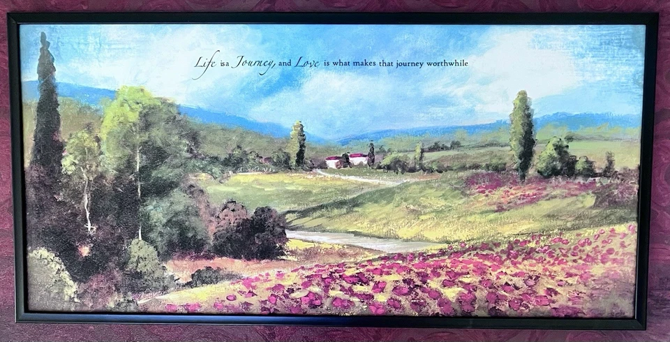 Framed Wall Art "Life is a Journey and Love makes that Journey Worthwhile" - Image 2 of 4