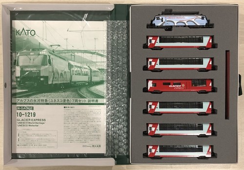 KATO 10-1219 - Glacier Express - UNESCO World Heritage - 7pcs Set - N-Scale (JP) | Zustand: Neu