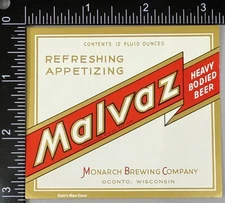 Malvaz Beer Label - WISCONSIN