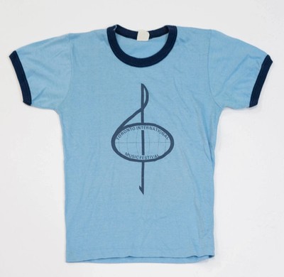 True Vintage Ringer 70s Single Stitch Toronto Music Festival Tee M Rockabilly