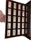 Franklin Mint 100 Greatest Americans Silver 1 oz Bars Lot, 101 oz Total