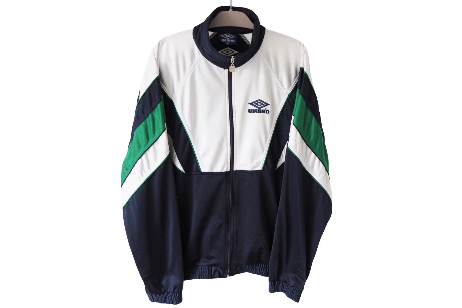 Vintage UMBRO Track Jacket Full Zip Size XXL blue 90s sport windbreaker