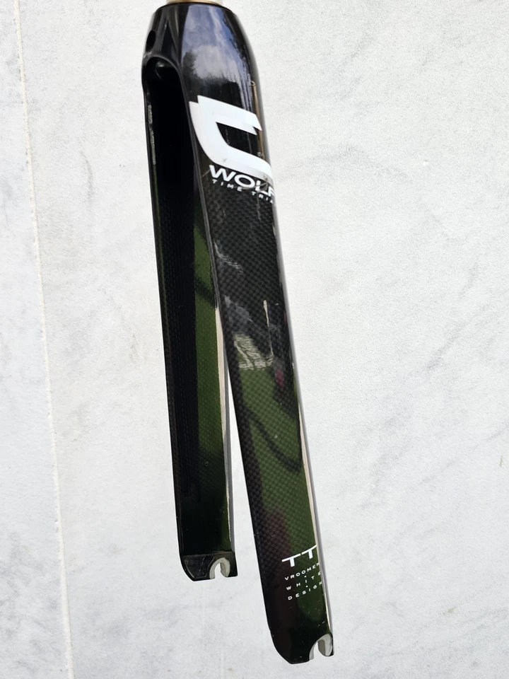 Horquilla de carbono Cervélo Wolf TT - 700c, dirección de aleación de 1 1/8", 200 mm, tiempo... Foto 4 de 4