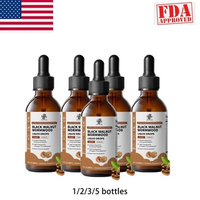 1/5Pack Parasite Cleanse Tincture/Extract-Wormwood, Black Walnut Hull, Clove