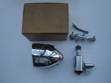 VINTAGE VITARAM CHROME FRONT / HEAD LIGHT + DYNAMO FOR BICYCLE - NOS - NIB