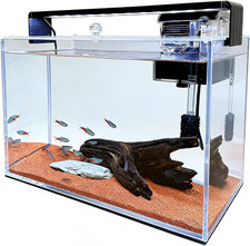 3.2 Gallon Fish Tank, Nano Nature Aquarium,Small Aquarium Starter Kit,Ultra-Clea
