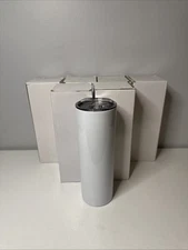 7 Pack - Tumbler 20oz Stainless Steel easy Slider Lid Vacuum Insulated Sublimate