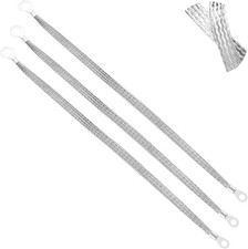 3Pcs Ground Strap 20"x1/2" Tinned Copper Braided Vehicle Engine Grounding Straps