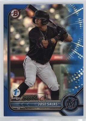 2022 Bowman Draft 1st Edition Blue Foil 101/150 Jose Salas #BD-175 10j9