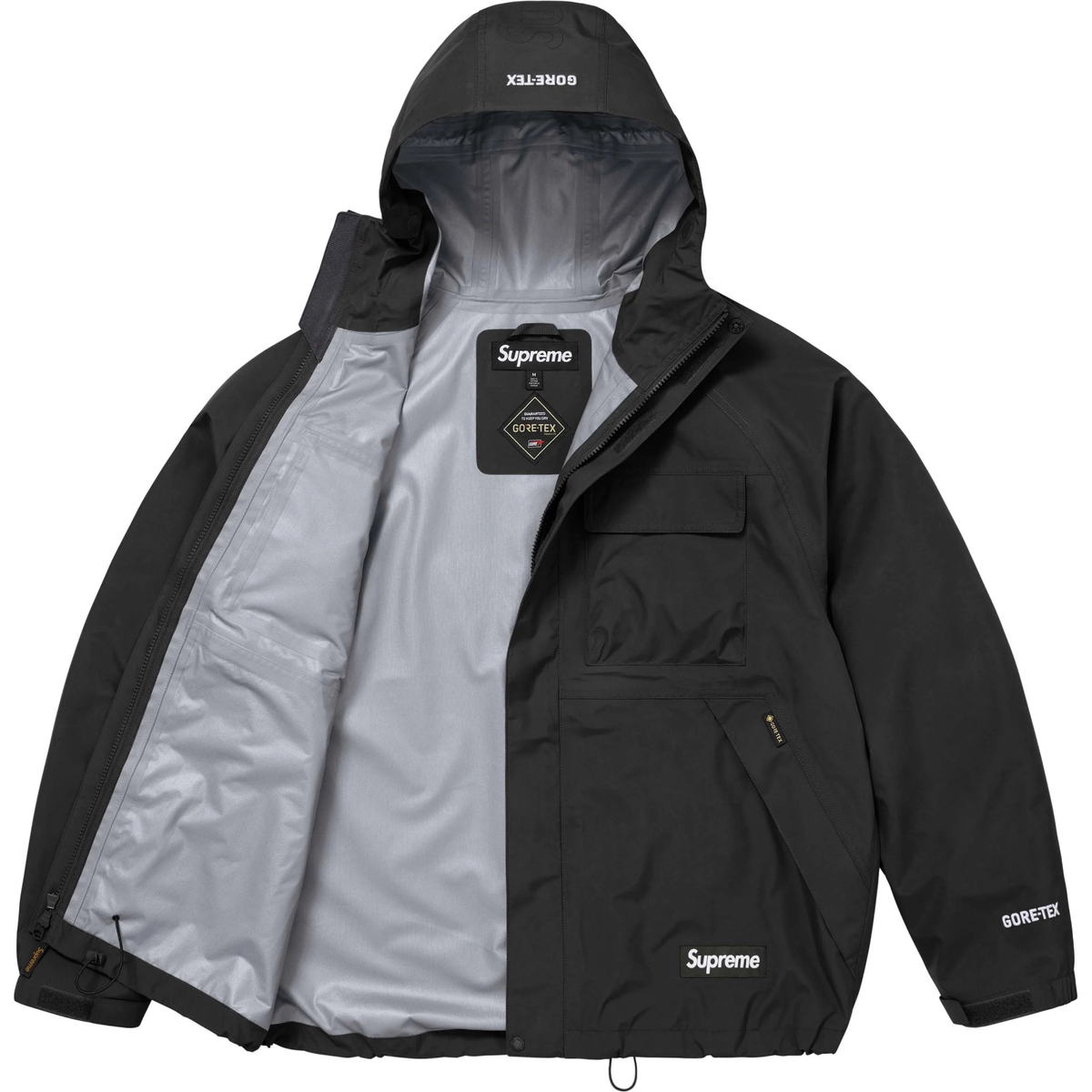 Supreme GORE-TEX Shell Jacket Black Olive Multi 3colors FW25 | eBay