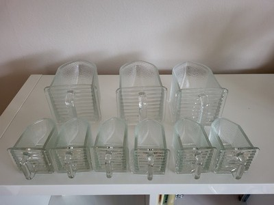original Weck Glaschschütten 3 x groß, 6 x klein