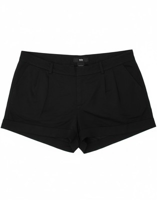 Mossimo Damen Hotpants US 10 Large W36 schwarz Polyester AL06