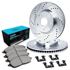 For Honda CR-V 97-01 Brake Kit eLINE Series Drilled & Slotted Front Brake Kit w