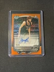 2025-26 Bowman Chrome Joe Grahovac 1st Bowman Orange Shimmer Refractor Auto /25