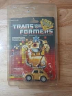 TRANSFORMERS 1986 G1 Goldbug Throttlebot minicar With Card Back And Bubble!