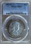 1961-D 50C  Franklin Half Dollar  PCGS MS64 Toned