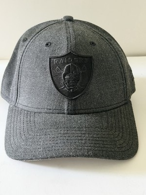 New Era 9FORTY Las Vegas Raiders Snapback Hat Charcoal Black Tonal Never Worn