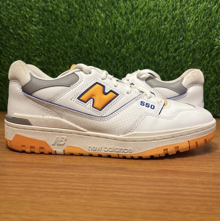 New Balance 550 Lakers Pack - Vibrant Orange Size 8.5 Sneakers