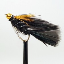 3 x Gold Head Ace Of Spades Long Shank Trout Flies Sizes 8,10,12,14 Available