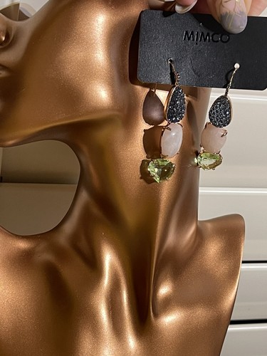 Mimco πππ $129 Utopia Drop Rose Gold Foundation Earring Studs + Dust Bag - Picture 8 of 12