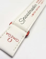 OMEGA white fabric strap XL 20mm 98000281 SPEEDMASTER ALASKA PROJECT genuine NEW